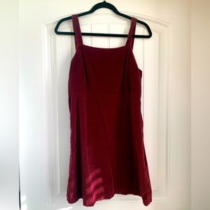 Corduroy maroon dress, American Eagle, Size M